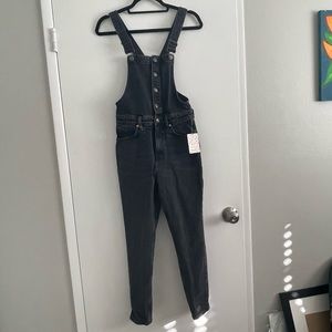 FREE PEOPLE Shelby Starry Black jean overalls - NWT